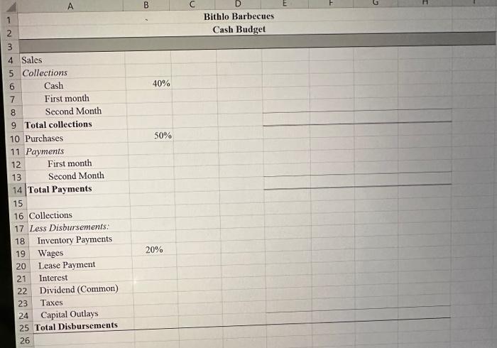 sales, 75 percent is collected in the following month and 25 percent