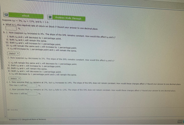  Suppose a. What is eBook Problem Walk-through - 3% -13%, and