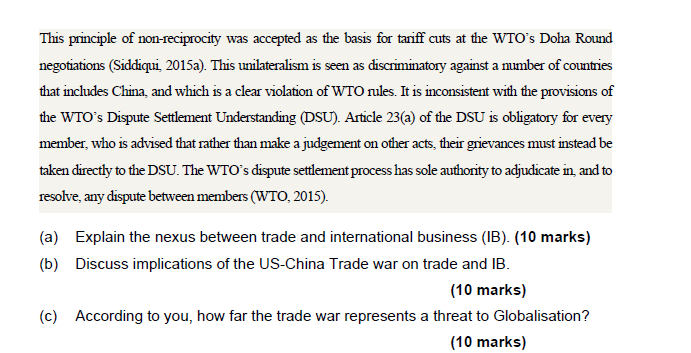 a deeper explanation for the United States' trade imbalances, which U.S. President