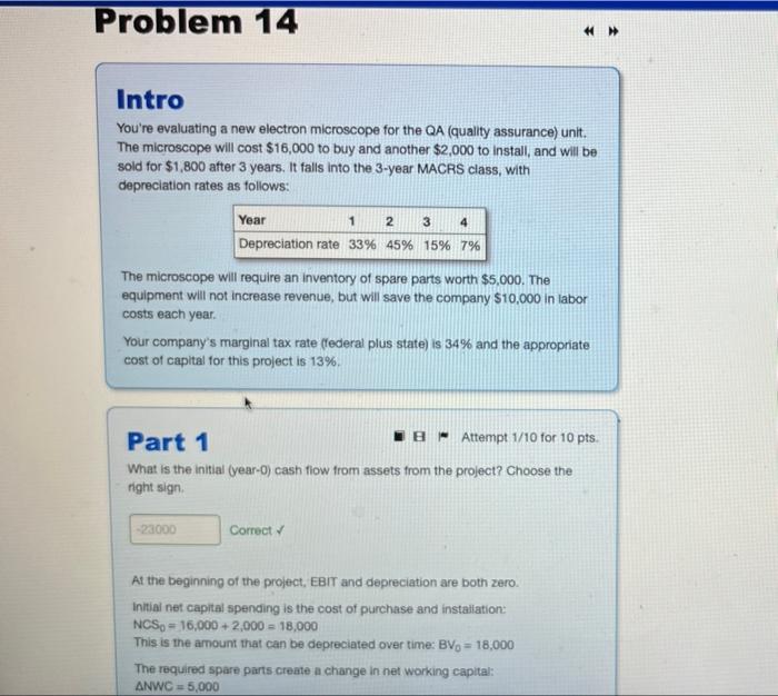  Problem 14 2 3 Intro You're evaluating a new electron microscope