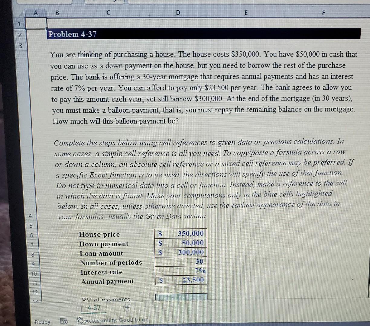 please solve and cell reference. ty! A B C D E