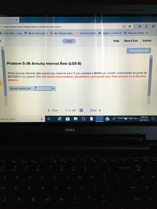  html Help Save & Exit Submit Check my work Problem 5-36