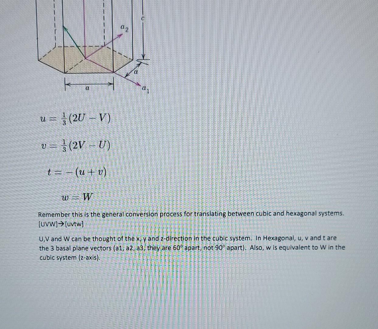 RESPECTVLEY THIN FILMS Problem 3: Below is a hexagonal unit cell. Determine