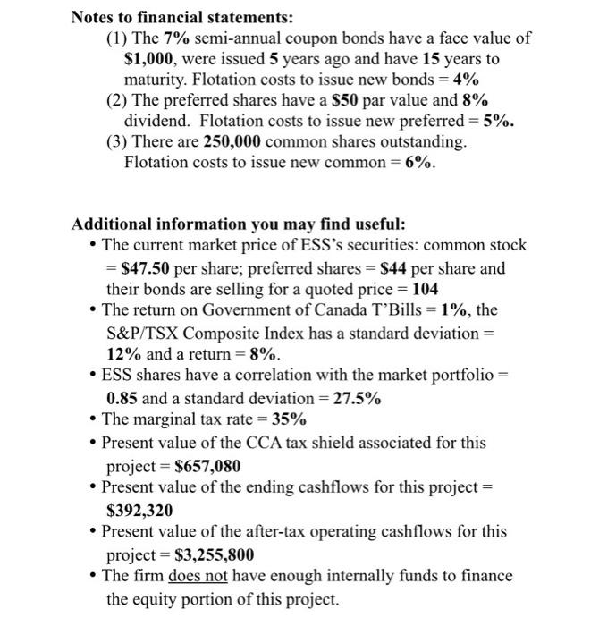 considering a project (Project 2020) that requires an investment of $4 million
