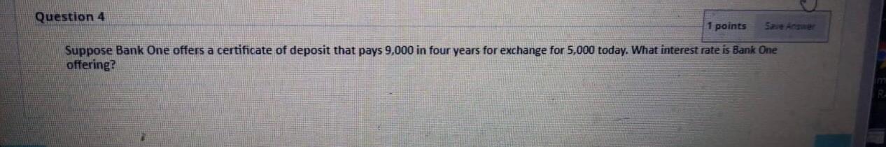 compound rate of 12%? Question 2 1 points Save and What is