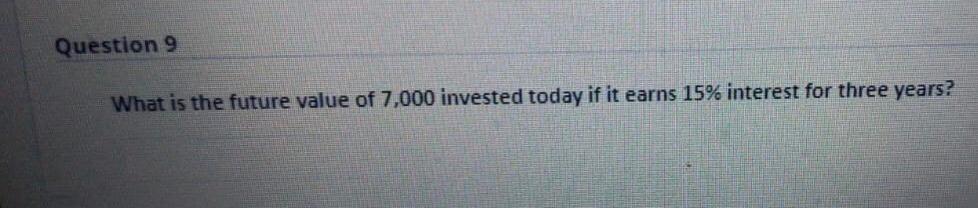 One offers a certificate of deposit that pays 9,000 in four years