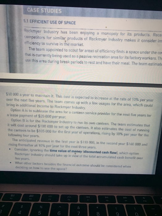 5.2 - Rebased budget & comparison are required. Due Date: week of