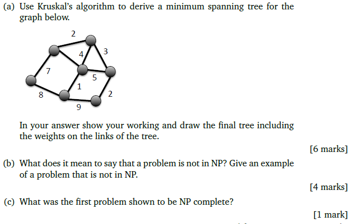 spanning trees for the graph below. 4 4 8 8 6 In