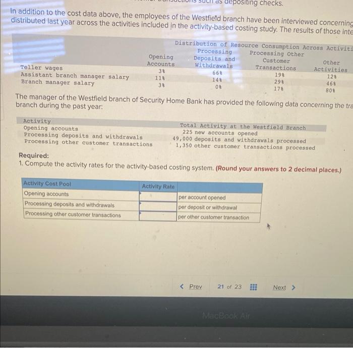 vice president of Security Home Bank has been interested in investigating the