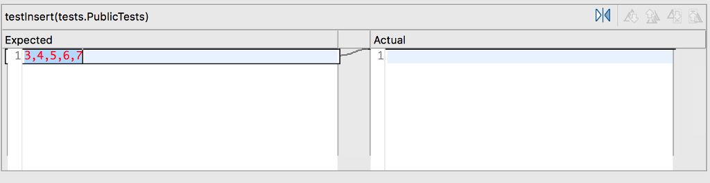 the capacity, for example, the capacity is 5, and the current array