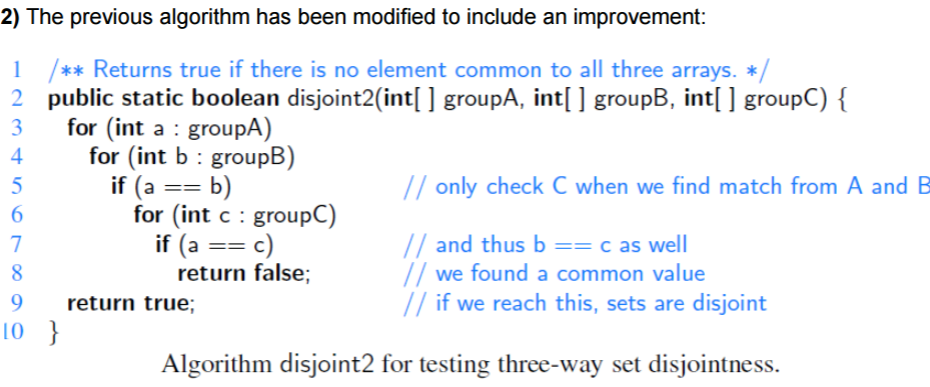 Three sets are represented with three integer vectors A, B and C.