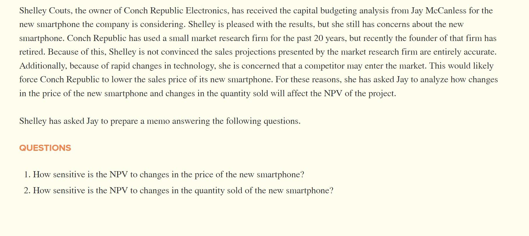 electronics manufacturer located in Key West, Florida. The company president is Shelley
