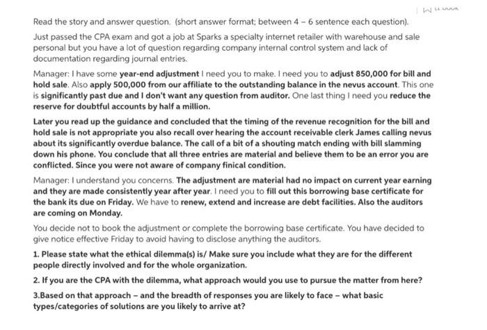  Submit your answers (short answer format; between 410 sentences each) After