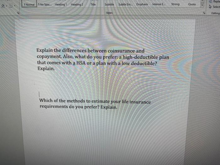  1 Normal No Spac... Heading Heading 2 Title Subtitle Subtle Em...