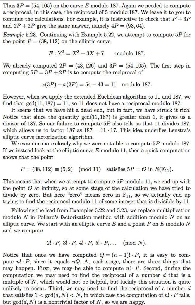 c, and d. (a) N=589, E:Y^2=X^3+4X+9, P=(2,5). (b) N=26167, E:Y^2=X^3+4X+128, P=(2,12). (c)