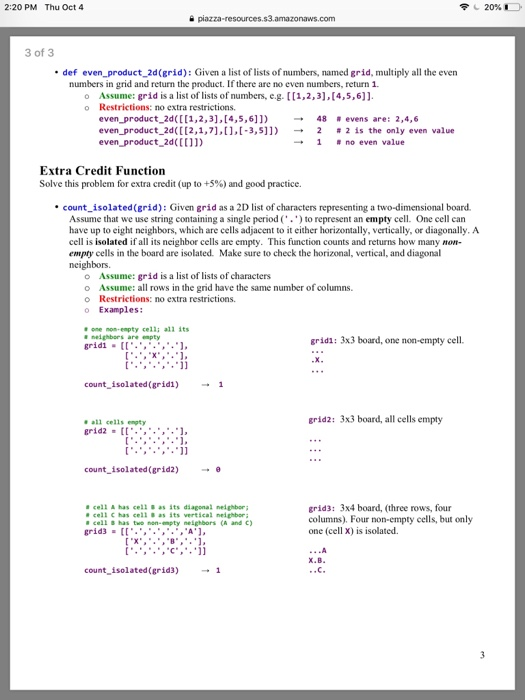 Thu Oct 4 , 20%D -- CS112-Project #3 Due Date: Sunday, October