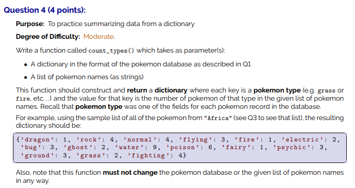 you will build a program that will help organize information about where