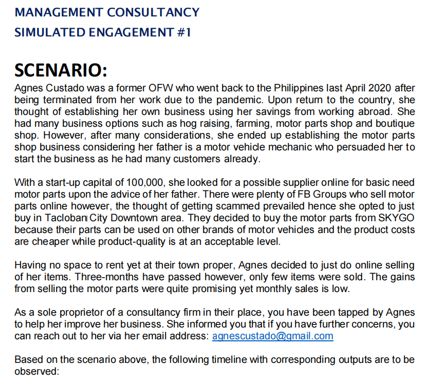 Create a PRE PLANNING ACTIVITY NARRATIVE. (This document contains the activities that