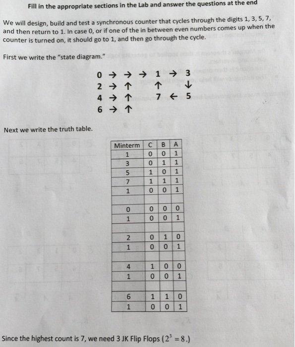  Fill in the appropriate sections in the Lab and answer the