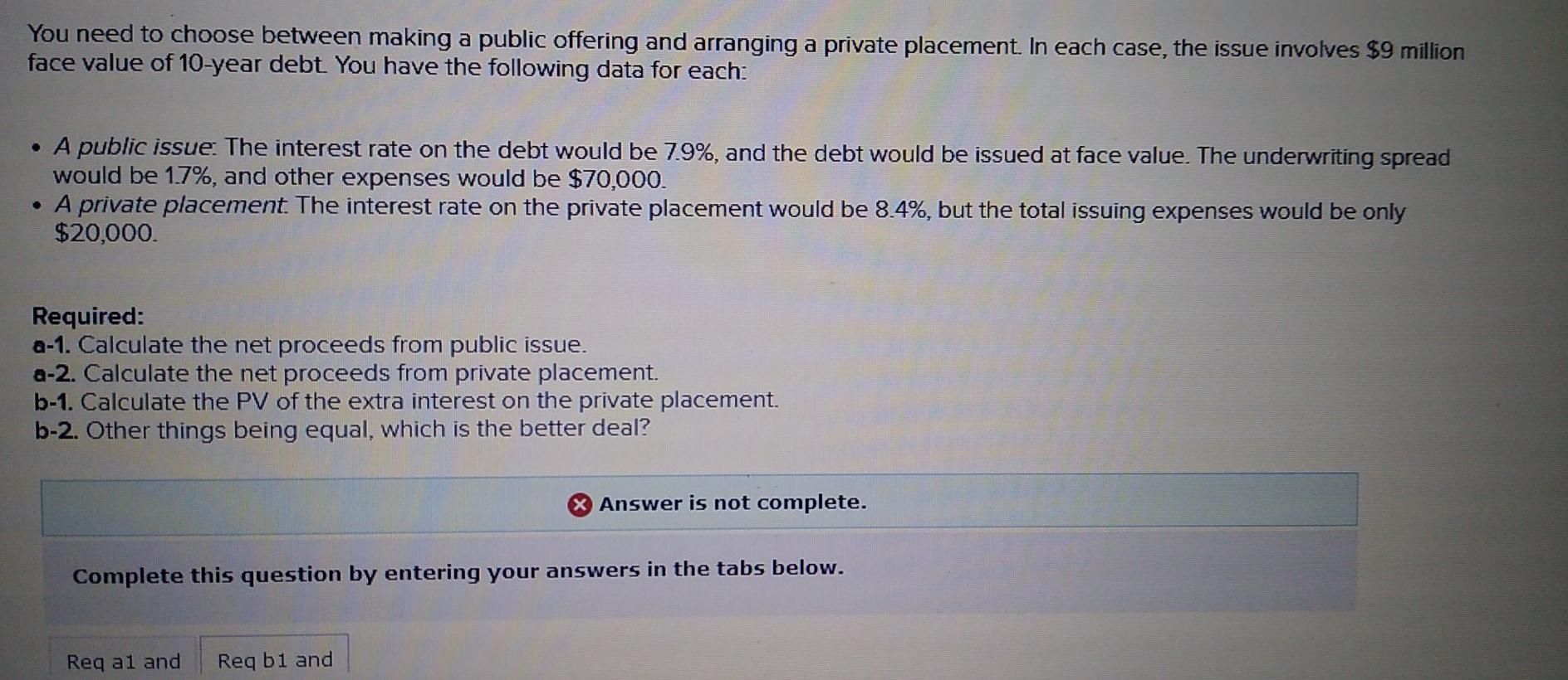 I need help with B1 and B2 You need to choose