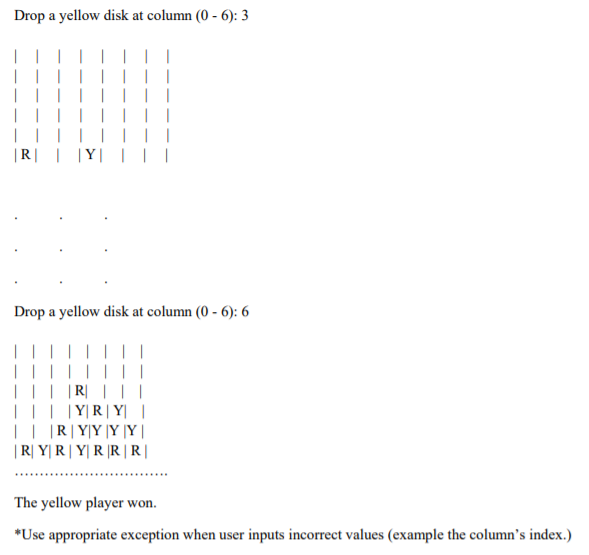 inputMismatch (when something other than an integer is unputted) and arrayIndexOutOfBound Exceptions