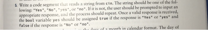  Only questions 5 and 12 code segment that reads a string