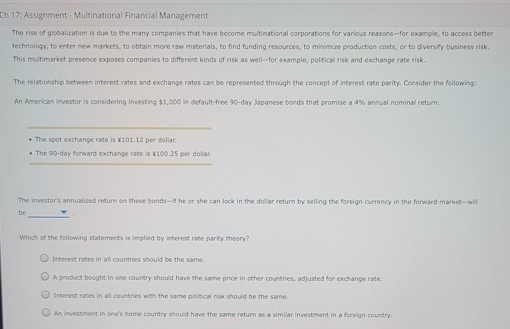 Old MathJax webview ch. 17 q 4 This is the question and