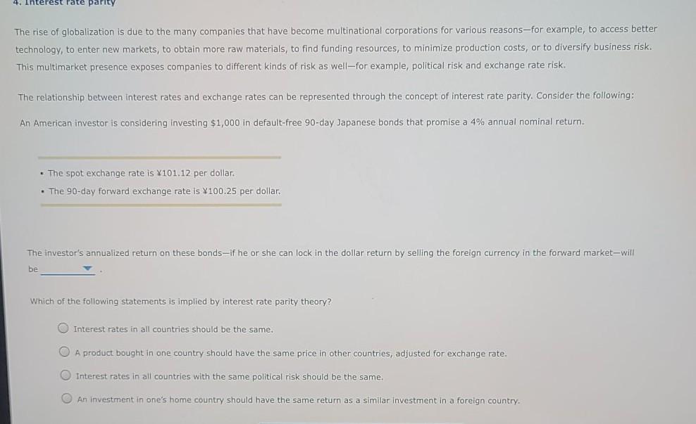 there is no other information. Ch 17: Assignment - Multinational Financial Management