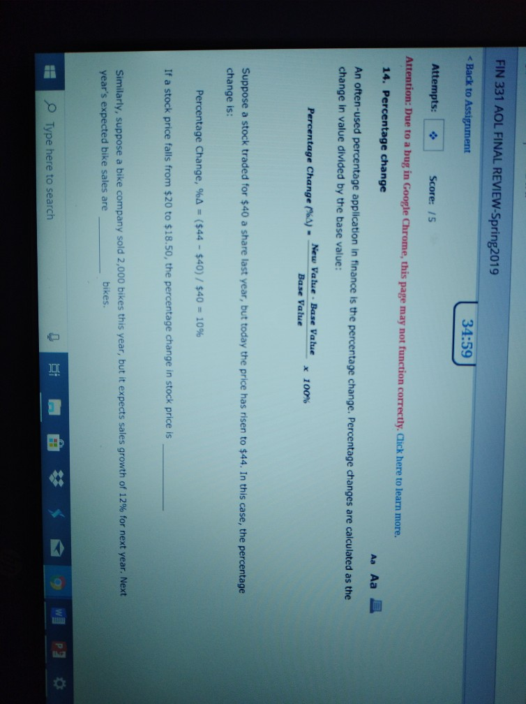 FIN 331 AOL FINAL REVIEW-Spring2019 34:59