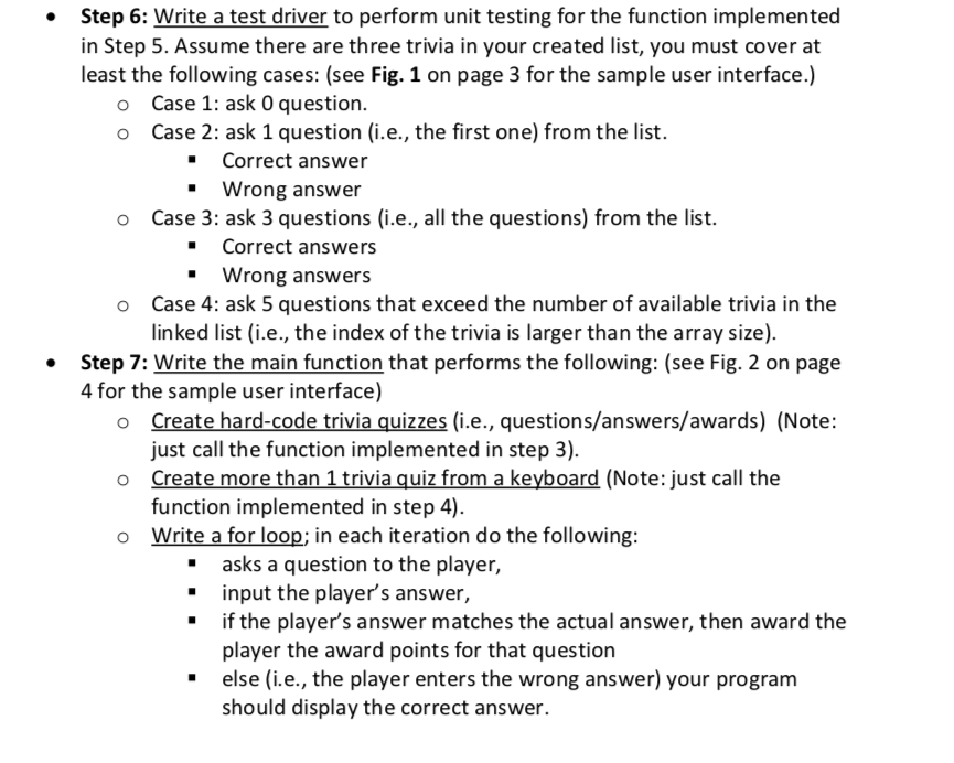 implement functions (Note: this topic was covered in Homework 3 and 4)