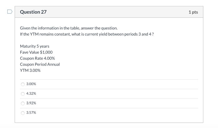 Maturity bonds Short Maturity bonds Question 26 1 pts Your rent of