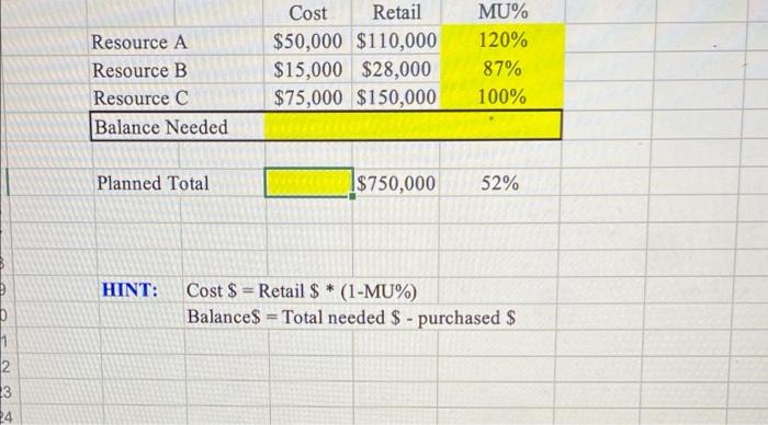 find yellow. leave steps on how please Resource A Resource B Resource