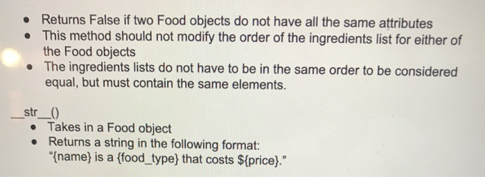 name of the dish price: float representing the price of the dish;