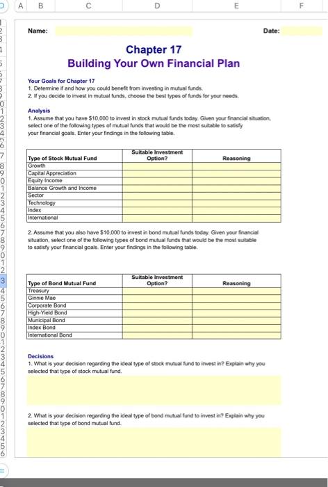 Your Goals for Chapter 17 1. Determine if and how you