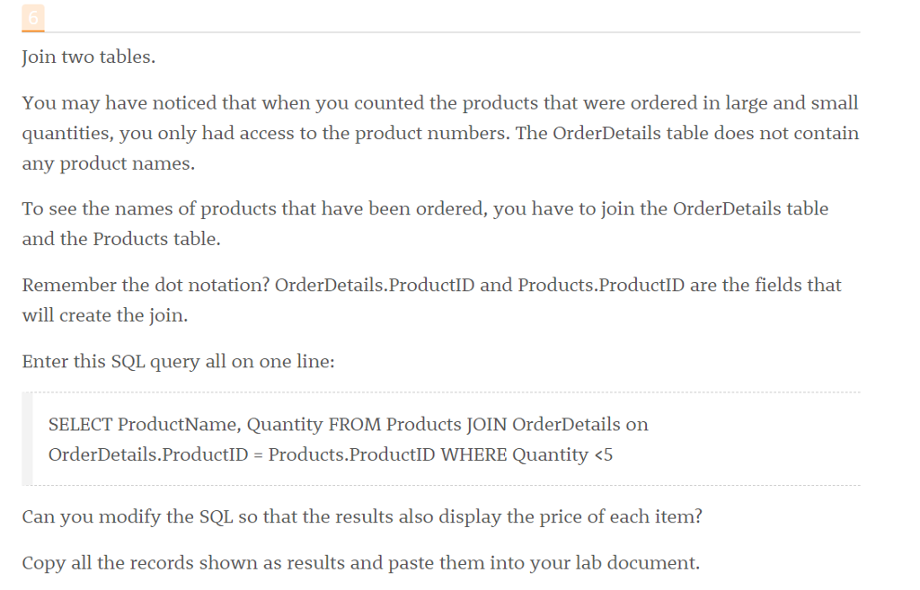 OrderDetails Orders Products Shippers Suppliers Records 91 10 518 196 3 29