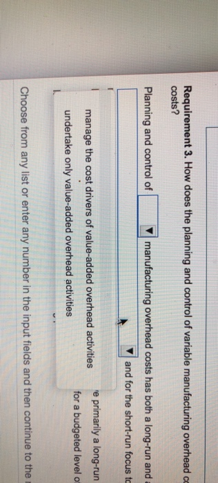 overhead and feed manufacturing overhead variances begin by calling the following amounts