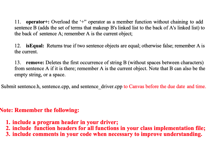 not correct) #include #include using namespace std; #ifndef SENTENCE_H #define SENTENCE_H class