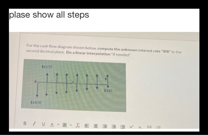 noo excel please show all work plase show all steps For the