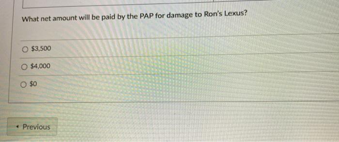 comprehensive and collision coverage $500 deductible Transportation Expense (535 daily/ S900 el