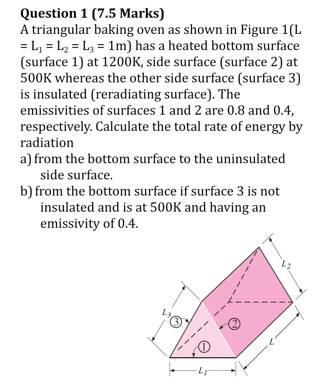  plz help asap = = Question 1 (7.5 Marks) A triangular