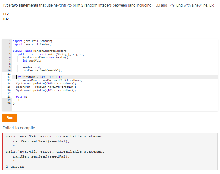 I need to know whats going wrong here with these codes and