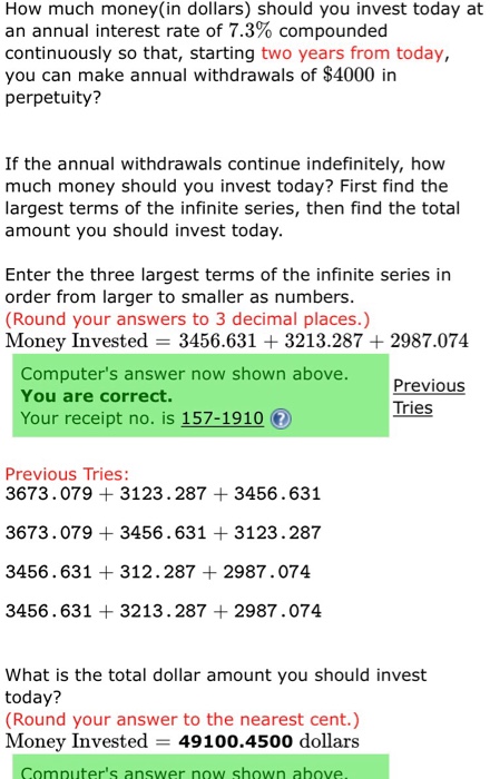  How do I work this problem out to get these answers?