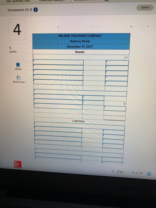 balance sheet LO C3 Account Title Cash Accounts receivable Office supplies Trucks