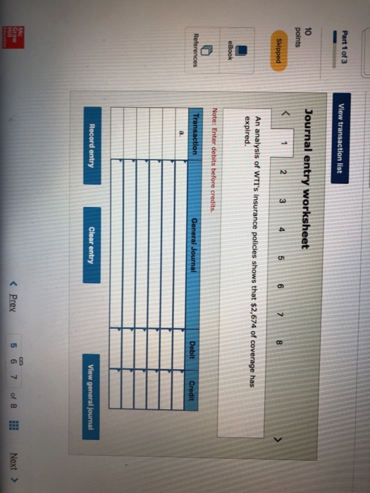 questions displayed below. of 3 Wells Technical Institute (WTI), a school owned