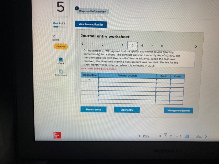 prepaid expenses and unearned revenues in balance sheet accounts. Descriptions of Items