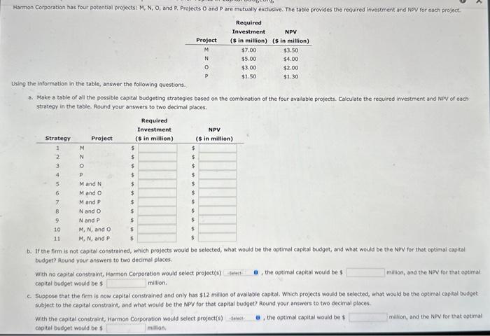  Using the information in the table, answer the following questionam a.