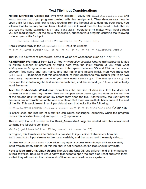 a list of students and their test scores. The report will include