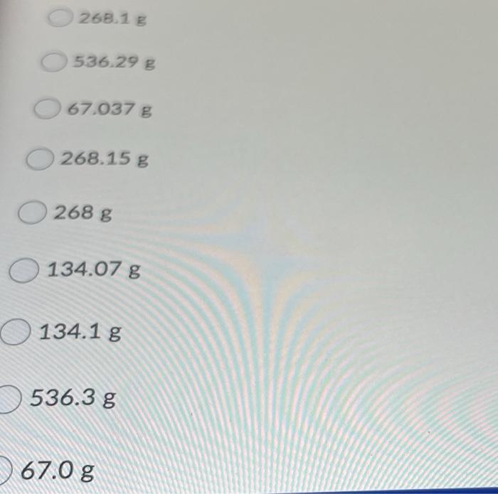 the following conversions: 1 mol MW in g = 22.414 L at