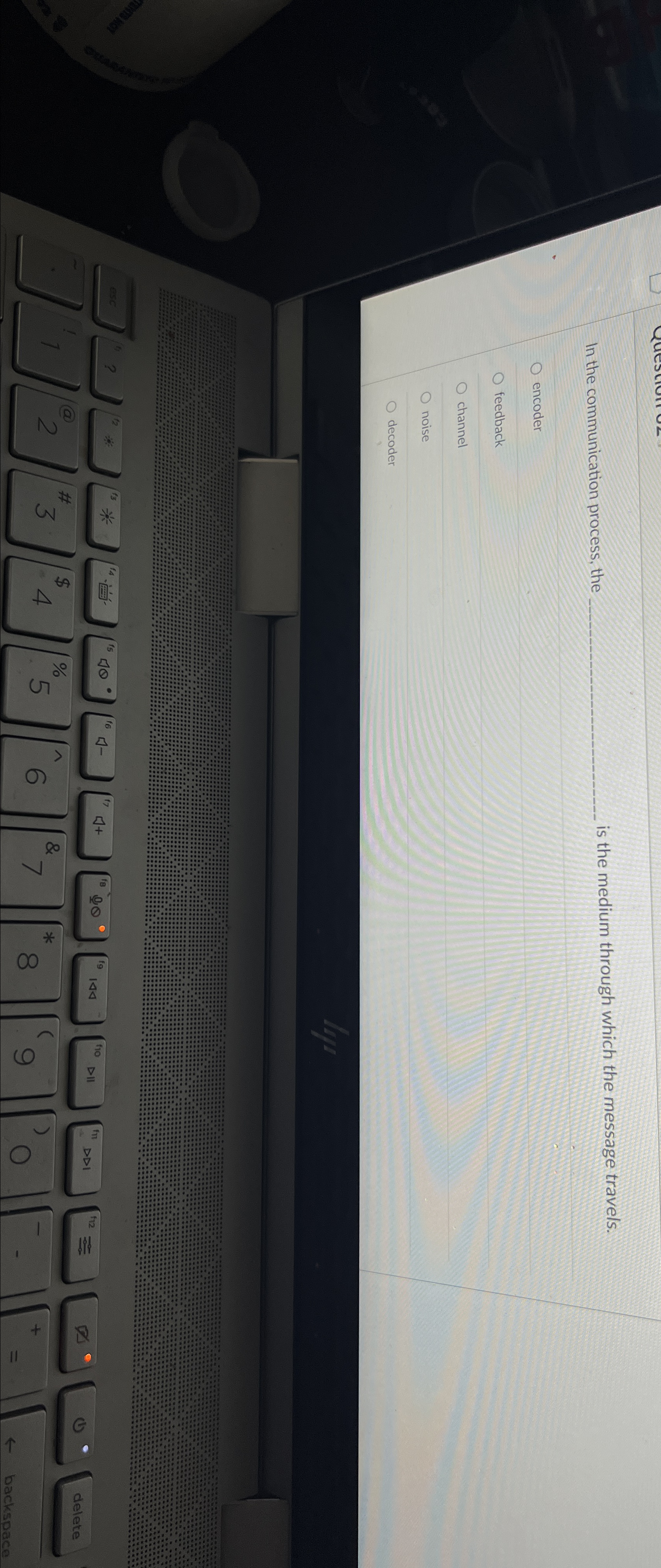  In the communication process, the is the medium through which the