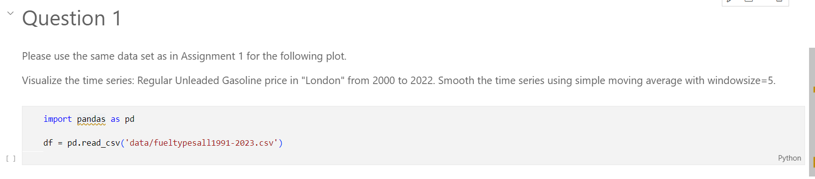  HERE IS MY CODE BELOW IN GOOGLE COLAB, I get an